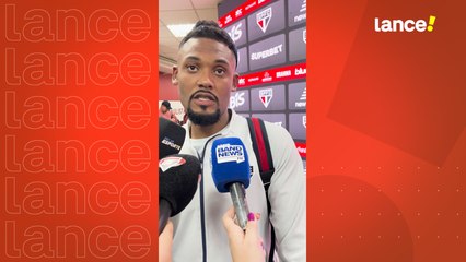 Sabino falando sobre atuar como lateral-esquerdo