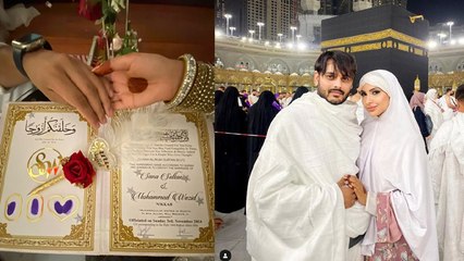 Sana Sultan Wazid Khan Performs First Umrah After Marriage Video, Public Angry Reaction