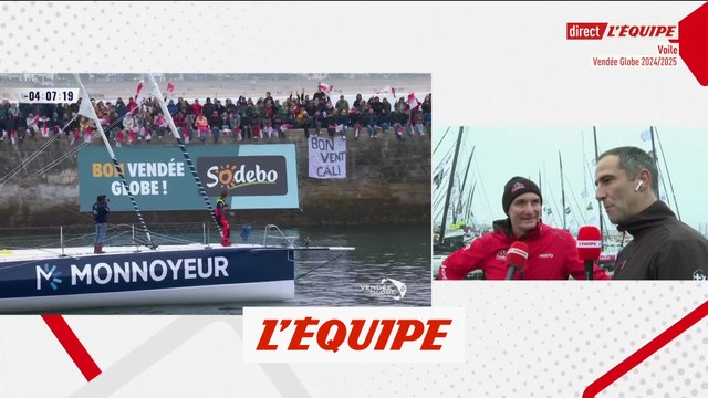 L'émotion de Beyou avant le départ - Voile - Vendée Globe