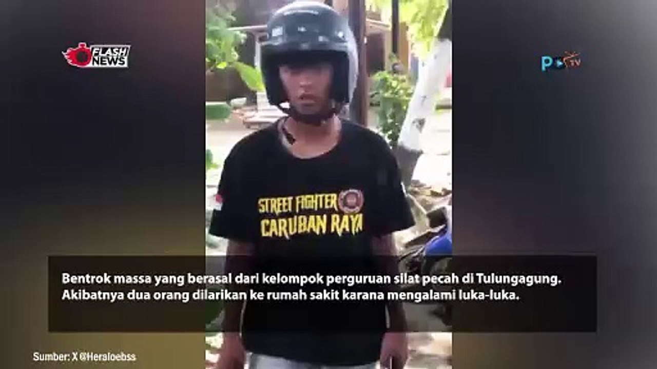 Bentrok Perguruan Silat di Tulungagung Akibatkan Dua Orang Dilarikan ke Rumah Sakit