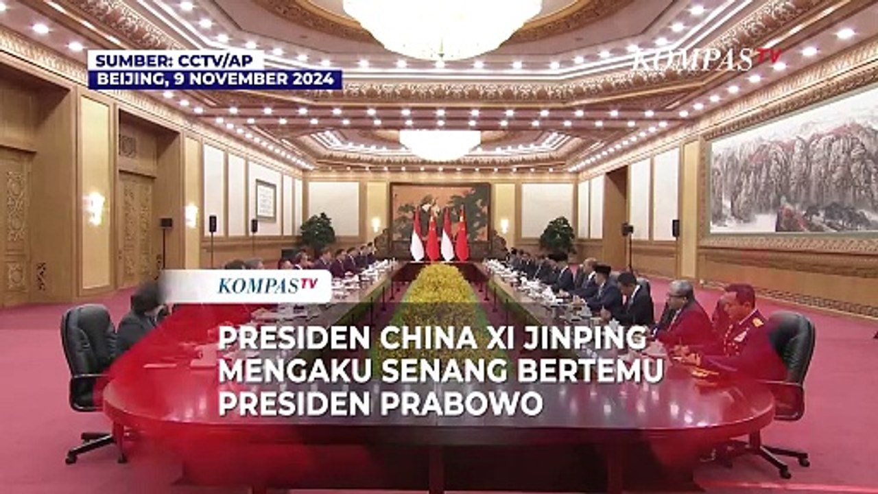 Presiden China Xi Jinping Mengaku Senang Bertemu Lagi dengan Presiden Prabowo