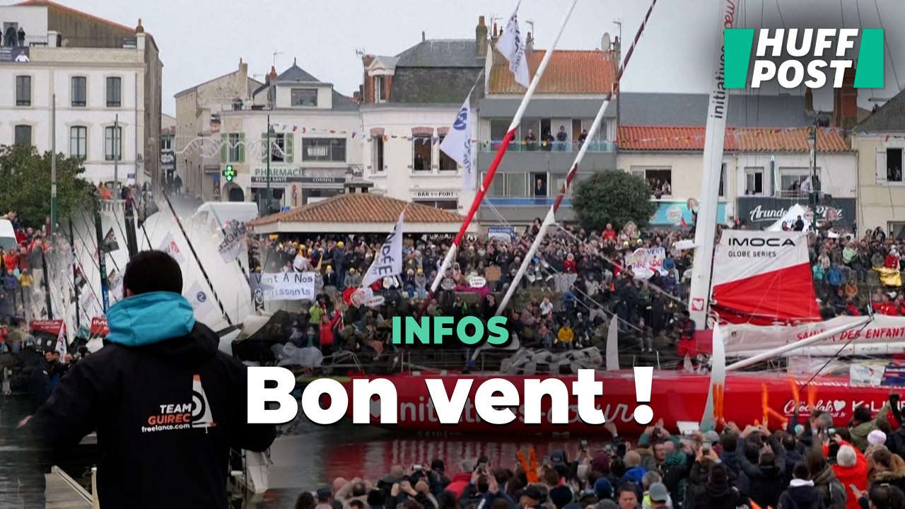 Une foule impressionnante est venue célébrer le départ du Vendée Globe