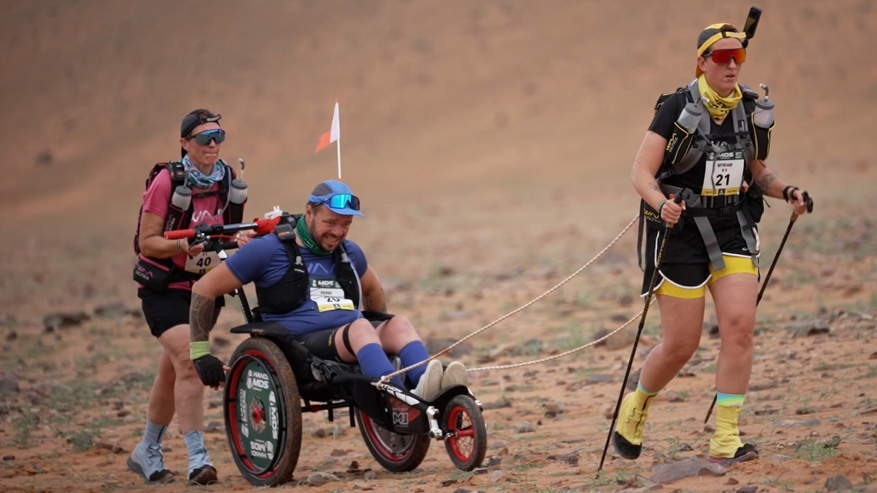 Rescapé du Bataclan, Pierre a dompté le marathon des sables en fauteuil roulant