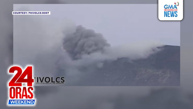 Bulkang Kanlaon, muling nagbuga ng makapal na usok at abo; phreatic eruptions posible ayon sa PHIVOLCS | 24 Oras Weekend