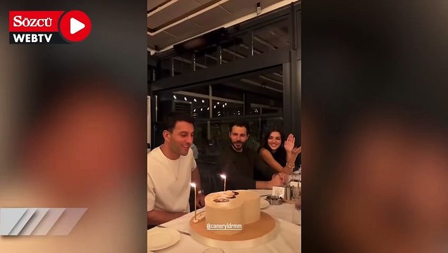 Hakan Sabancı, sevgilisi Hande Erçel'in eniştesinin doğum gününde