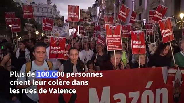 Inondations en Espagne: des dizaines de milliers de personnes en colère dans la rue