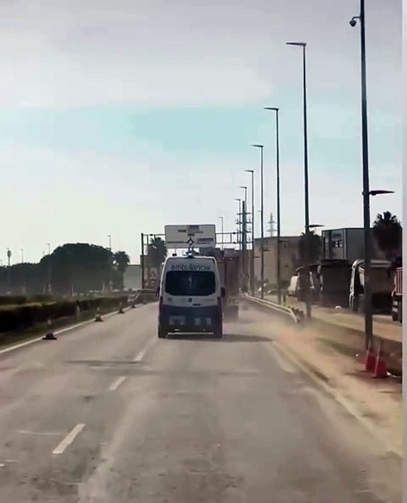 Una ambulancia del Consorci, en Valencia