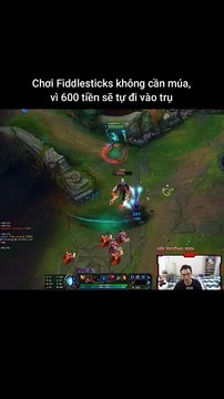 Chơi Fiddlesticks không cần múa, vì 600 tiền sẽ tự đi vào trụ #fiddlesticks #sylas #lienminhhuyenthoai #leagueoflegends