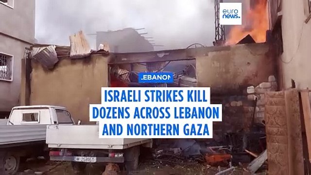 Israeli airstrikes on Gaza and Lebanon kill dozens of people