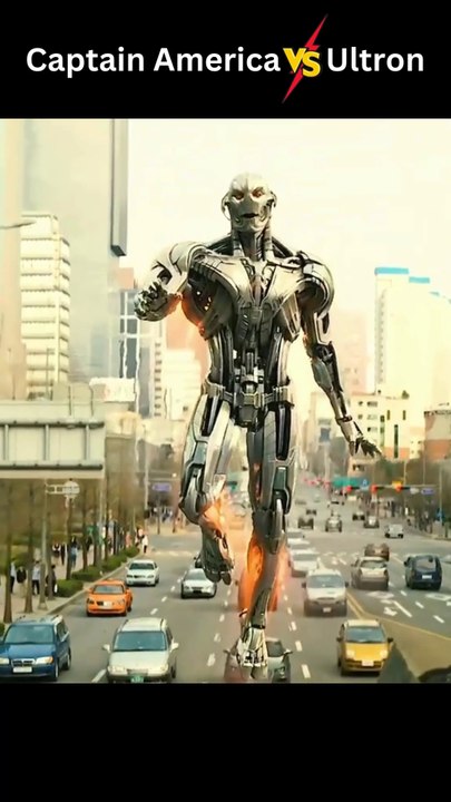 Captain America vs Ultron | Epic Battle for Humanity | Marvel Cinematic Universe #Shorts