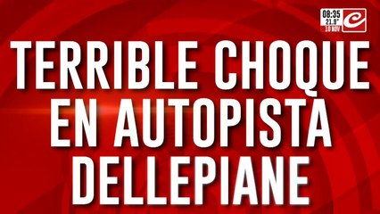 Choque en la Autopista Dellepiane: cuatro personas asistidas por SAME, incluidos dos menores