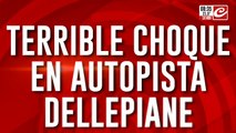 Choque en la Autopista Dellepiane: cuatro personas asistidas por SAME, incluidos dos menores