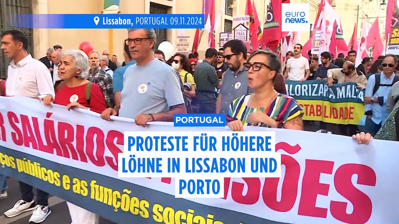 Kaum Geld zum Leben: Tausende protestieren in Portugal für höhere Löhne und Renten