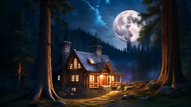 Beautiful relaxing music🎶 Night Nature 😴🌳🌙 healing Sounds for health and calm the nervous syst