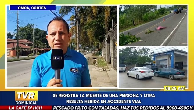 Un menor muerto y una persona herida deja accidente vial en aldea de Omoa, Cortés