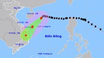 Cập nhật tối 11/10: Bão số 7 giảm cấp khi tiến vào quần đảo Hoàng Sa