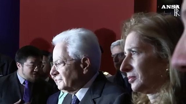 Il presidente Mattarella visita la mostra su Marco Polo a Pechino