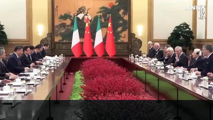 Mattarella a Xi Jinping: "Per grandi cambiamenti serve concordia"