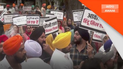 Pertempuran di kuil Kanada cetus protes di Delhi