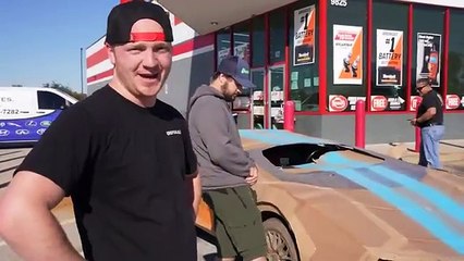 Driving 100 Miles In Cardboard Lamborghini!