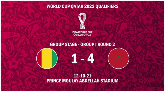 🇬🇳GUI 1-4 MAR🇲🇦 / World Cup 2022 Africa Qualifiers / Group Stage - Group I Round 2