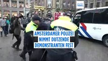 Polizei nimmt Dutzende nach verbotenen Demonstrationen in Amsterdam fest