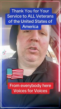 Thank you for your service to ALL Veterans on Earth and in Heaven who served the United States of America 🇺🇸