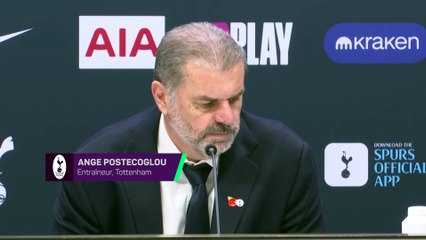 Postecoglou : "Cette irrégularité, c'est ma faute"
