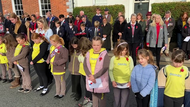 Hundreds turned out to remember the Fallen at the Monmouth Remembrance parade and service