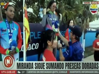 Sucre | Selección de Natación de Miranda obtuvo medalla de oro en los 400mts combinados femenino