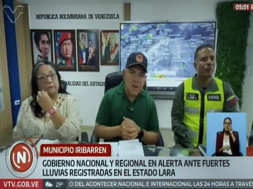 Gobierno Nacional se mantiene en alerta ante las fuertes lluvias registradas en el estado Lara