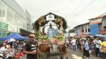 Chorreranos realizan tradicional desfile folclórico del 10 de noviembre