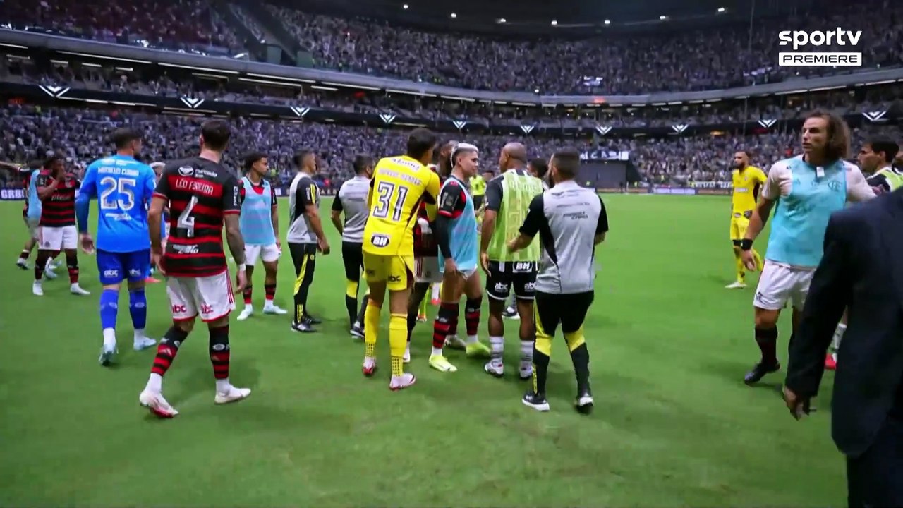 CONFUSÃO APOS O GOL DO FLAMENGO