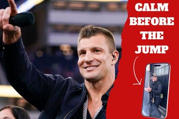 Rob Gronkowski’s extreme preparation to make a wild helicopter stunt that shocked NFL fans for Veteran's Day