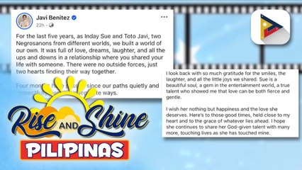 TALK BIZ | Javi Benitez, kinumpirmang break na sila ni Sue Ramirez