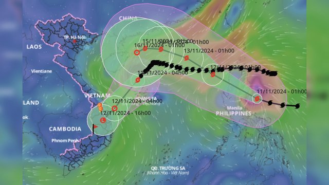 Bão Yinxing suy yếu, bão Toraji sắp vào Biển Đông