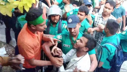 নুর হোসেন দিবসে ছাত্রলীগ সন্দেহে উত্তম মাধ্যম