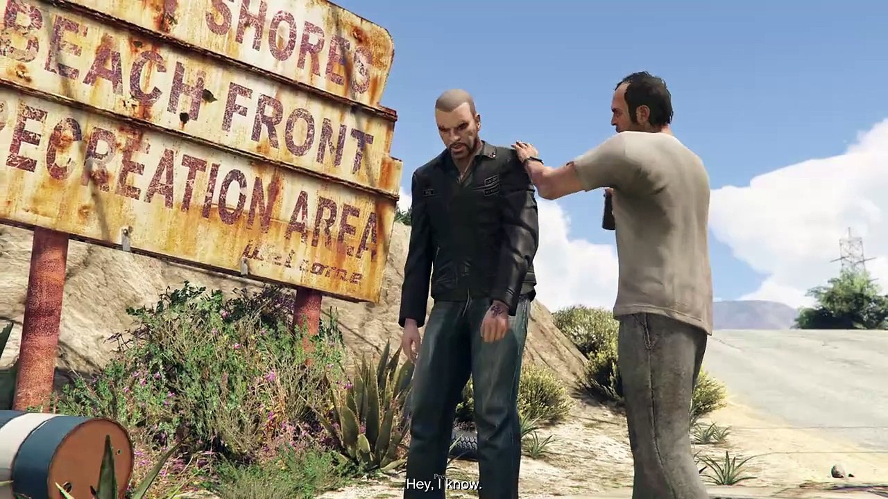 GTA 5 TREVOR SOLVED BIKER PROBLEM