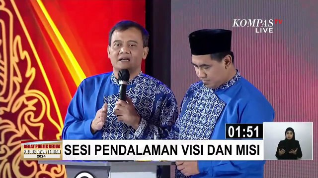 Adu Gagasan Andika vs Luthfi soal Penggunaan Air Tanah di Debat Pilkada Jateng