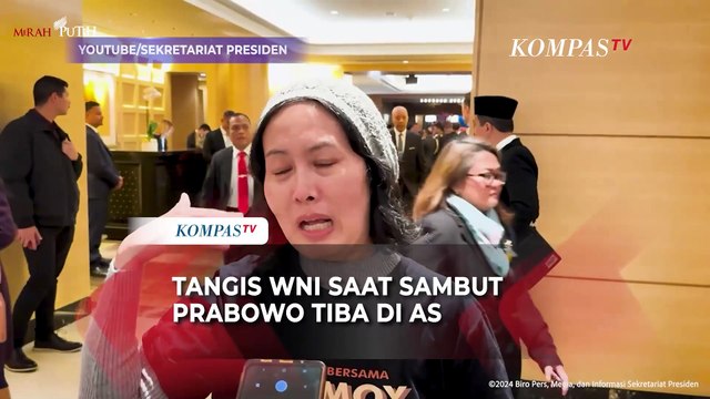 Tangis WNI Sambut Presiden Prabowo Subianto saat Tiba di Washington DC, Amerika Serikat
