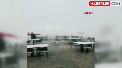 Tahtalı Dağı'nda Mevsimin İlk Karı Düştü