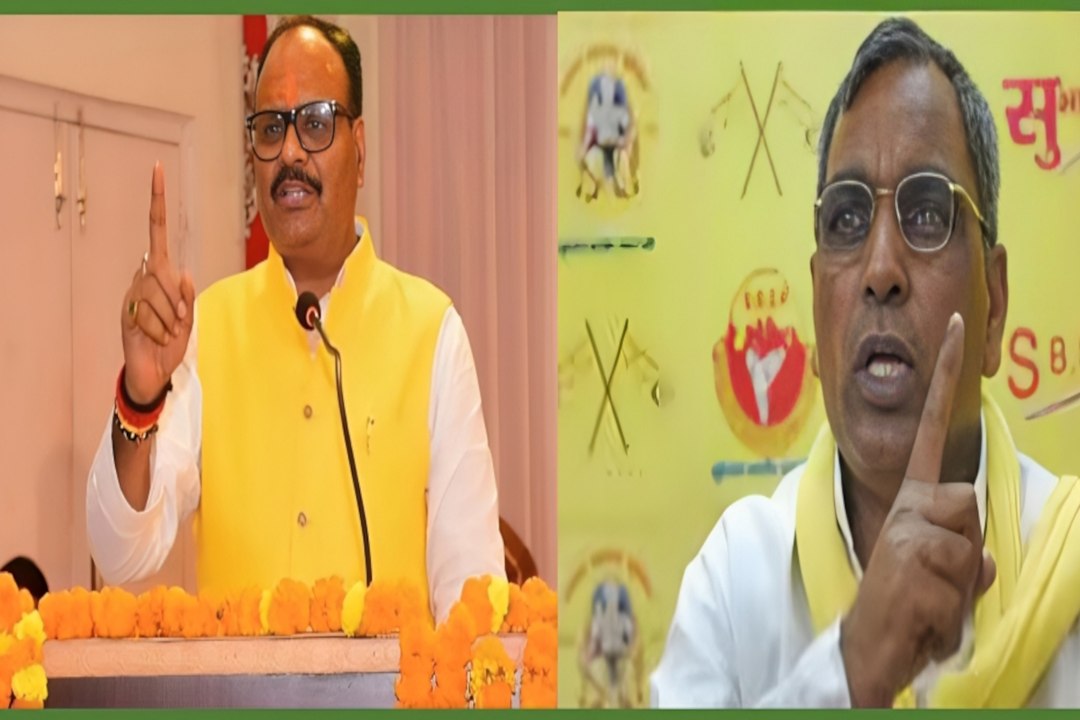 डिप्टी सीएम ब्रजेश पाठक और  कैबिनेट मंत्री ओम प...