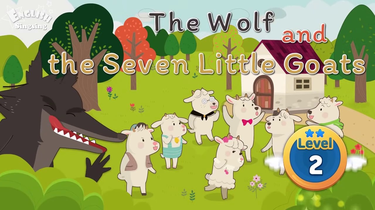 The Wolf and the Seven Little Goats - Fairy tale - English Stories (Reading Books)