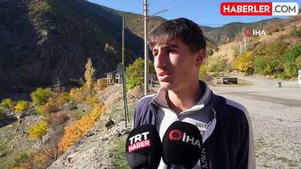 Torul Barajı'nda Kışla Birlikte Göl Yerini Çöl Manzarasına Bıraktı