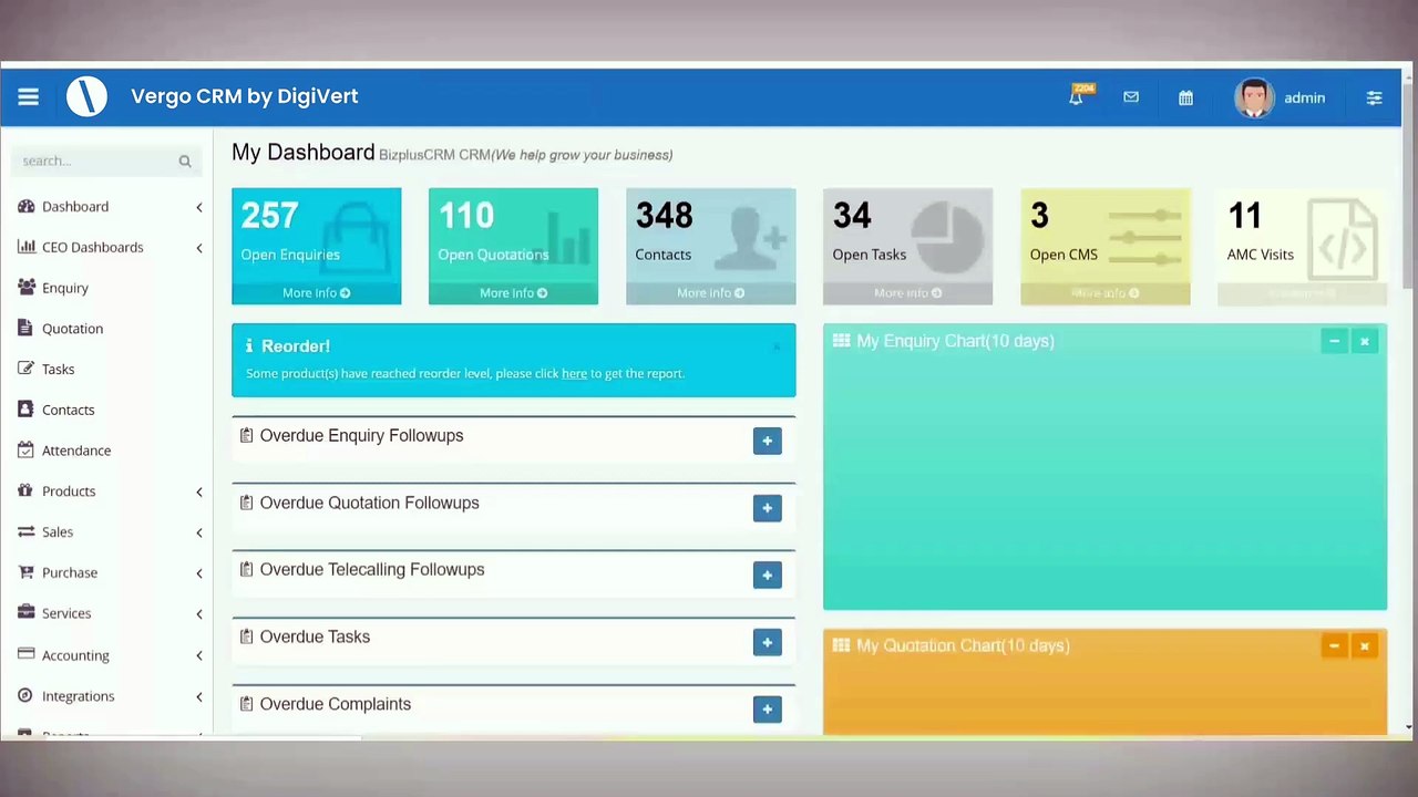 Vergo CRM Software Tutorial: Managing Enquiry Section for Travel and POS Businesses - DigiVert