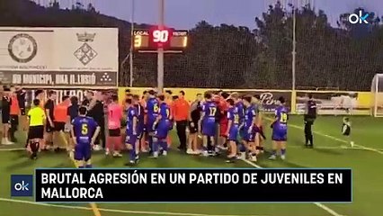 Brutal agresión en un partido de juveniles en Mallorca