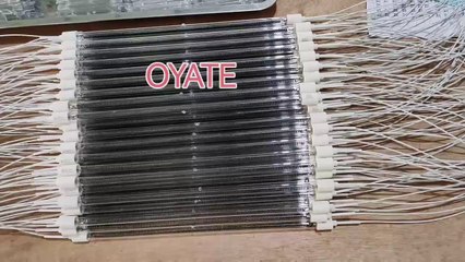 525mm 1200w Medium wave carbon fiber heat lamps for Ink dryer