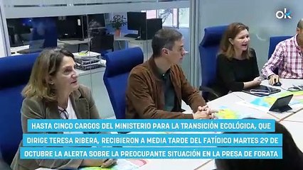 El Gobierno recibió por mail la alerta de la gran presa a las 18:04 h pero no reaccionó hasta las 20 h