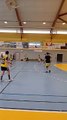 Echauffement pour les U15 M1 match ENTENTE DES ABERS 1 / ENT AULNE PORZAY HB-HBC Douarnenez 11