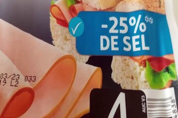 AUCHAN Blanc de poulet doré au four -25% de sel 4 tranches 120g